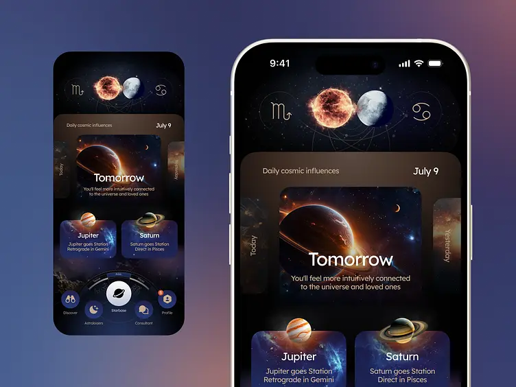 新葡京星空主题APP界面展示
